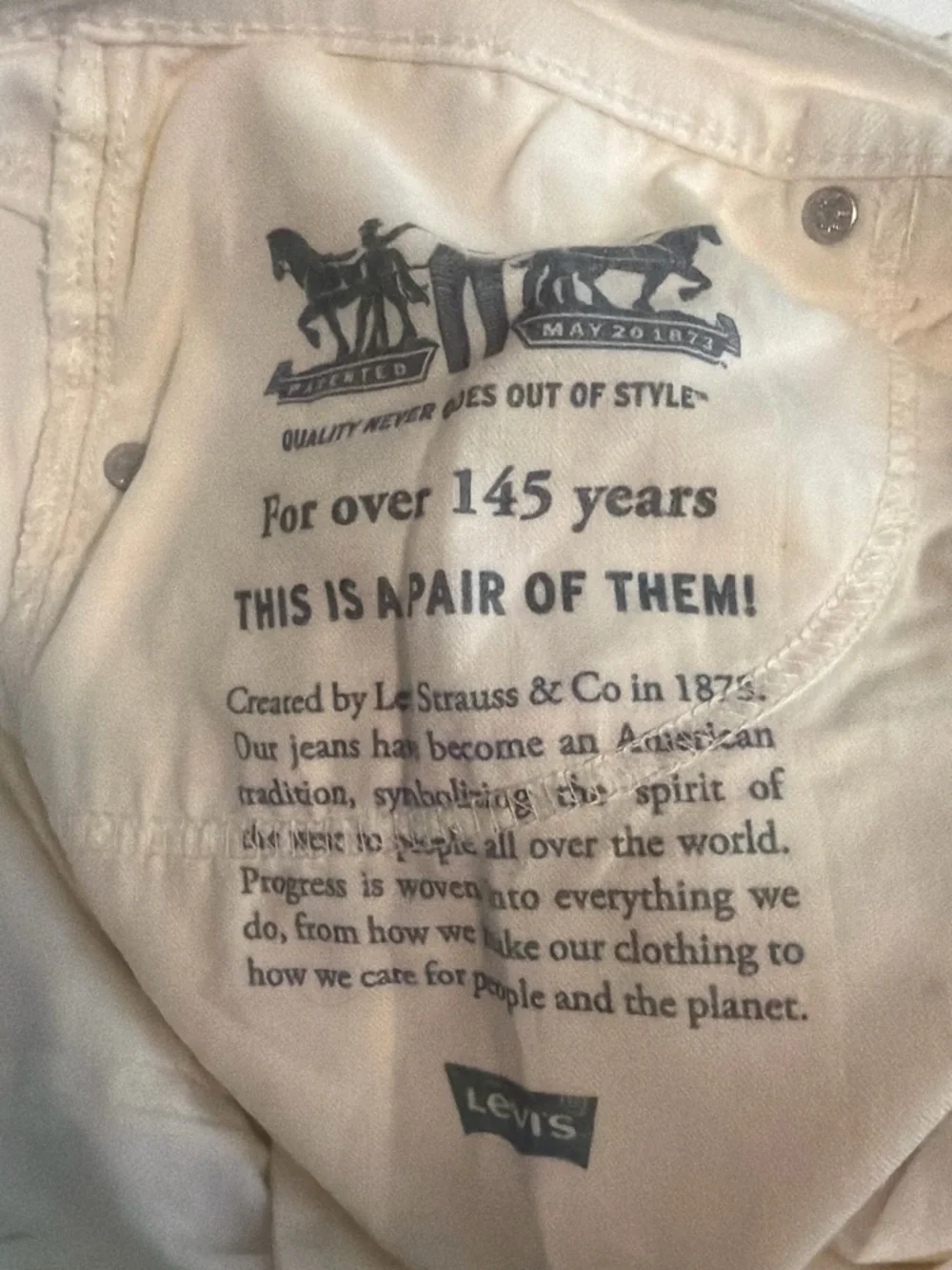 Levis new without
